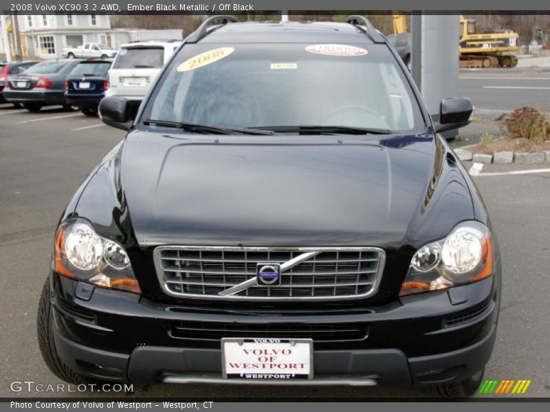 Ember Black Metallic / Off Black 2008 Volvo XC90 3.2 AWD