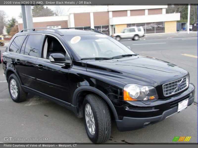 Ember Black Metallic / Off Black 2008 Volvo XC90 3.2 AWD