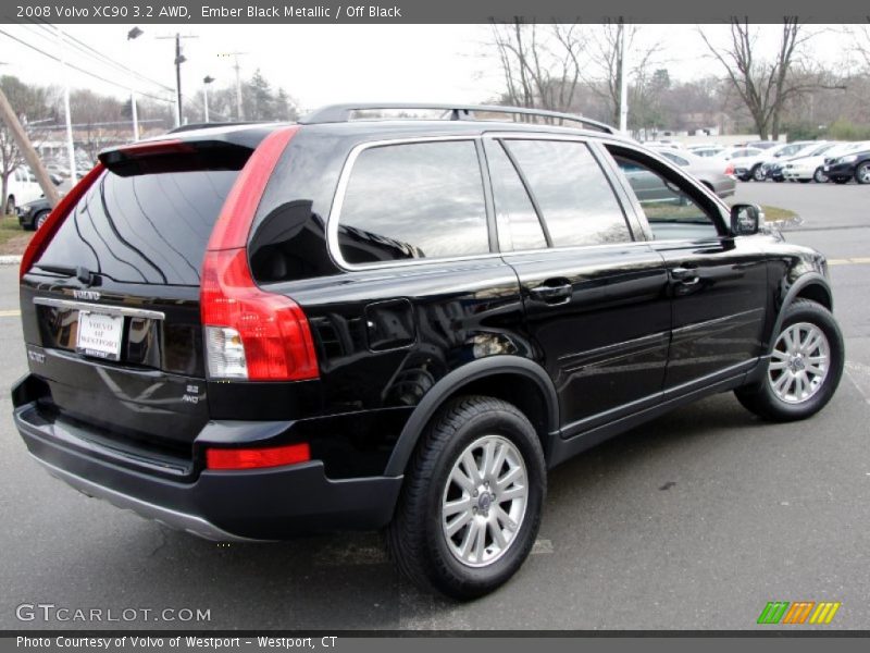 Ember Black Metallic / Off Black 2008 Volvo XC90 3.2 AWD