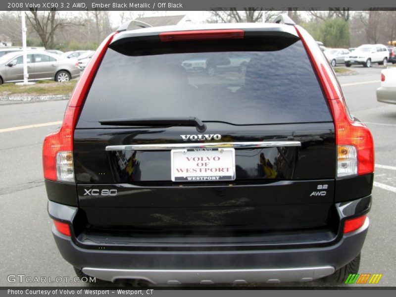 Ember Black Metallic / Off Black 2008 Volvo XC90 3.2 AWD