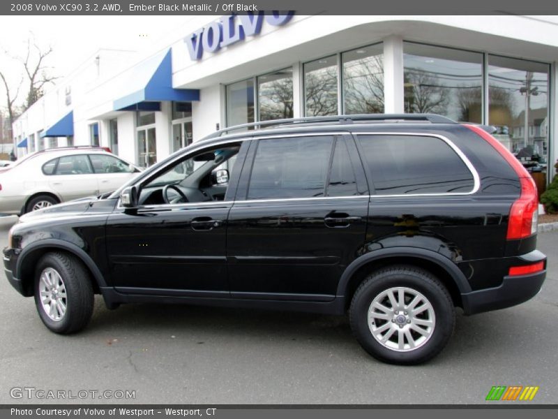 Ember Black Metallic / Off Black 2008 Volvo XC90 3.2 AWD
