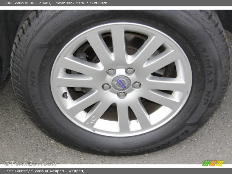 Ember Black Metallic / Off Black 2008 Volvo XC90 3.2 AWD