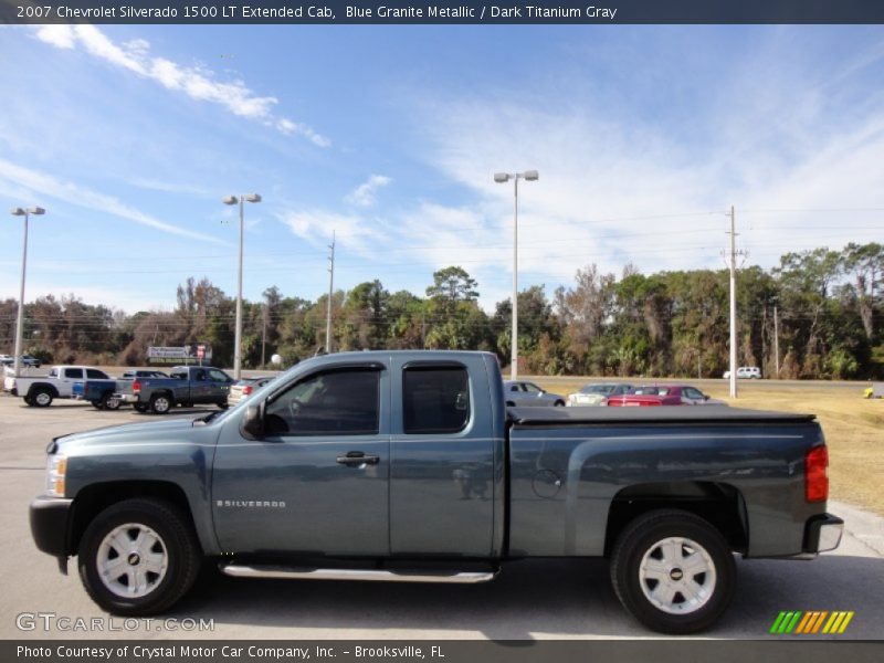 Blue Granite Metallic / Dark Titanium Gray 2007 Chevrolet Silverado 1500 LT Extended Cab