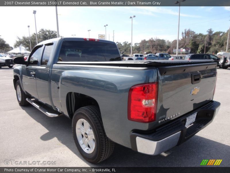 Blue Granite Metallic / Dark Titanium Gray 2007 Chevrolet Silverado 1500 LT Extended Cab