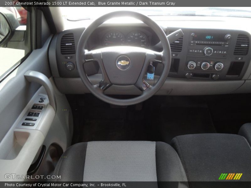 Blue Granite Metallic / Dark Titanium Gray 2007 Chevrolet Silverado 1500 LT Extended Cab