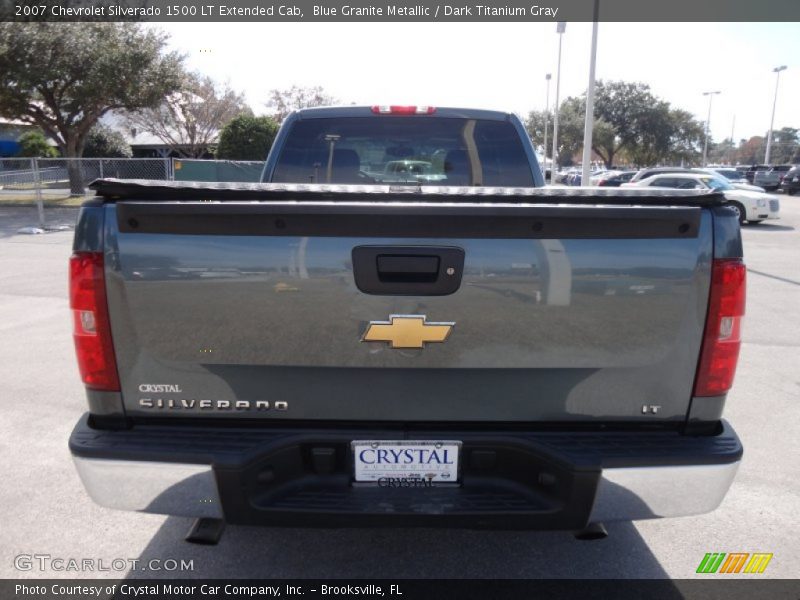 Blue Granite Metallic / Dark Titanium Gray 2007 Chevrolet Silverado 1500 LT Extended Cab