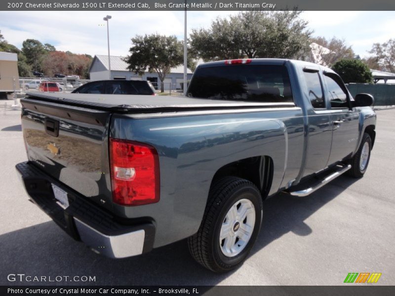 Blue Granite Metallic / Dark Titanium Gray 2007 Chevrolet Silverado 1500 LT Extended Cab