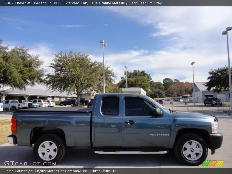 Blue Granite Metallic / Dark Titanium Gray 2007 Chevrolet Silverado 1500 LT Extended Cab