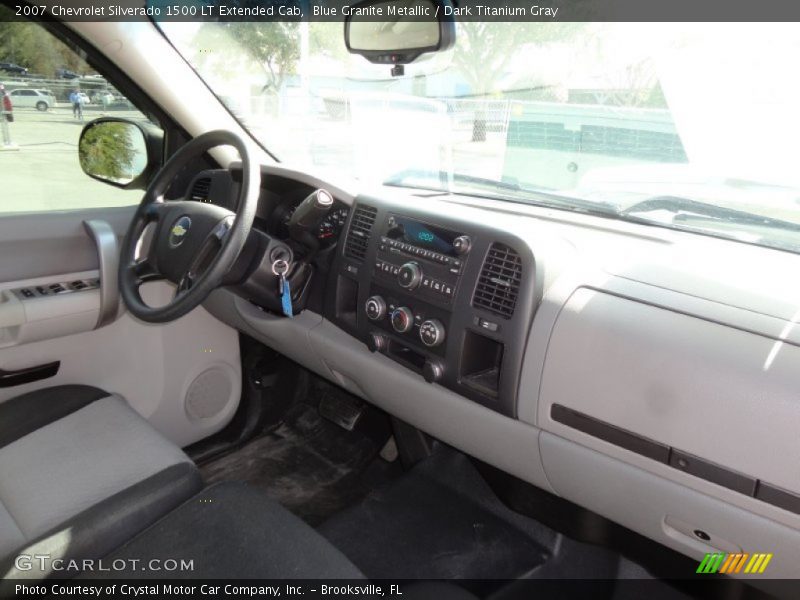 Blue Granite Metallic / Dark Titanium Gray 2007 Chevrolet Silverado 1500 LT Extended Cab