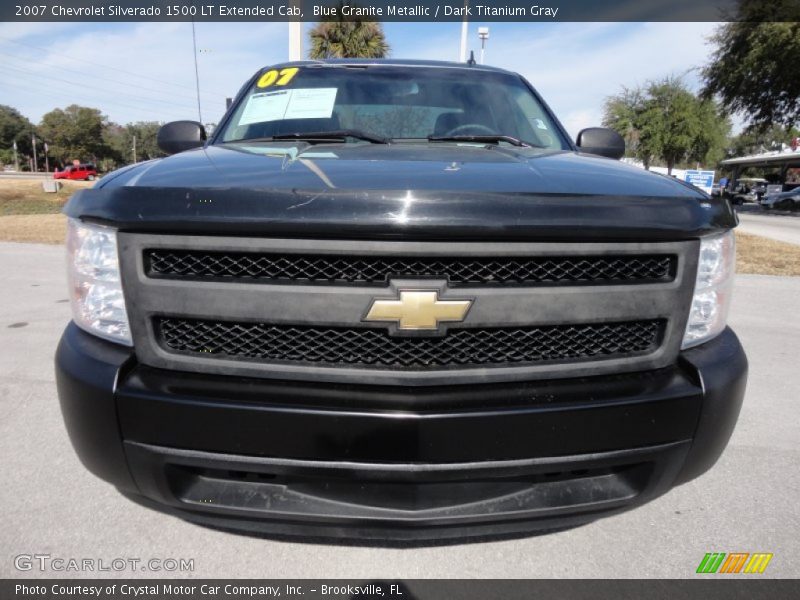 Blue Granite Metallic / Dark Titanium Gray 2007 Chevrolet Silverado 1500 LT Extended Cab