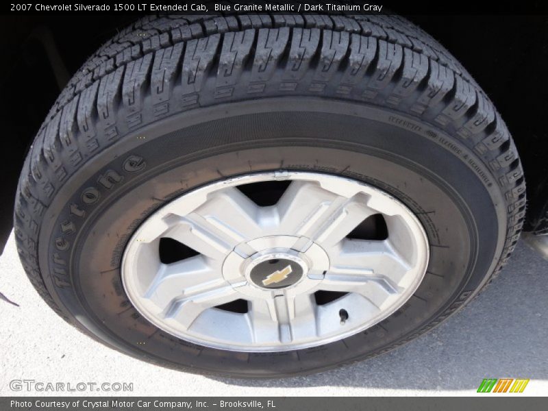 Blue Granite Metallic / Dark Titanium Gray 2007 Chevrolet Silverado 1500 LT Extended Cab