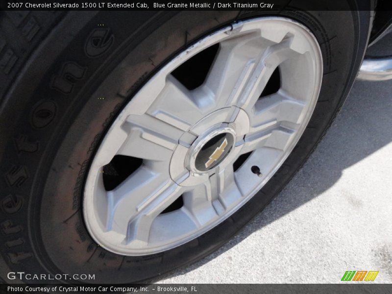 Blue Granite Metallic / Dark Titanium Gray 2007 Chevrolet Silverado 1500 LT Extended Cab