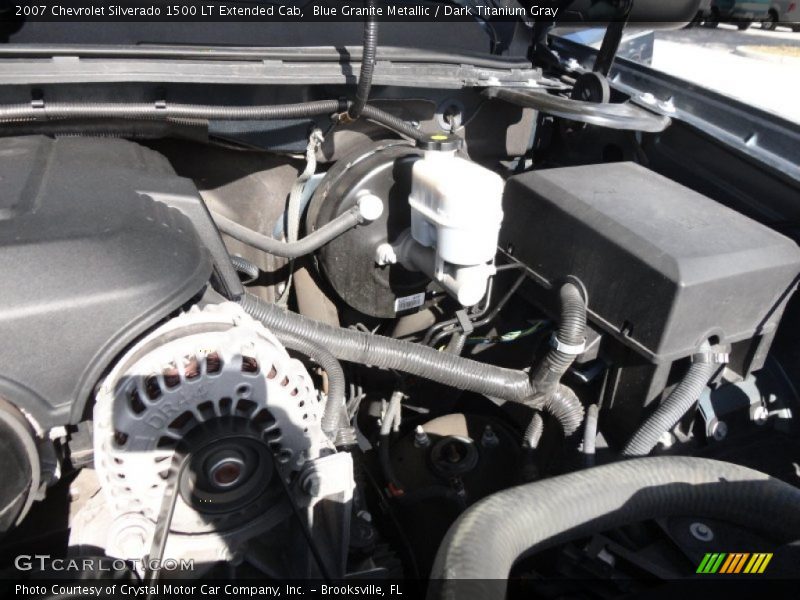 Blue Granite Metallic / Dark Titanium Gray 2007 Chevrolet Silverado 1500 LT Extended Cab