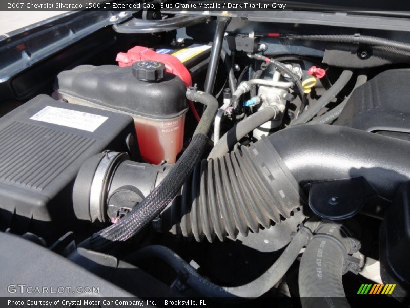Blue Granite Metallic / Dark Titanium Gray 2007 Chevrolet Silverado 1500 LT Extended Cab