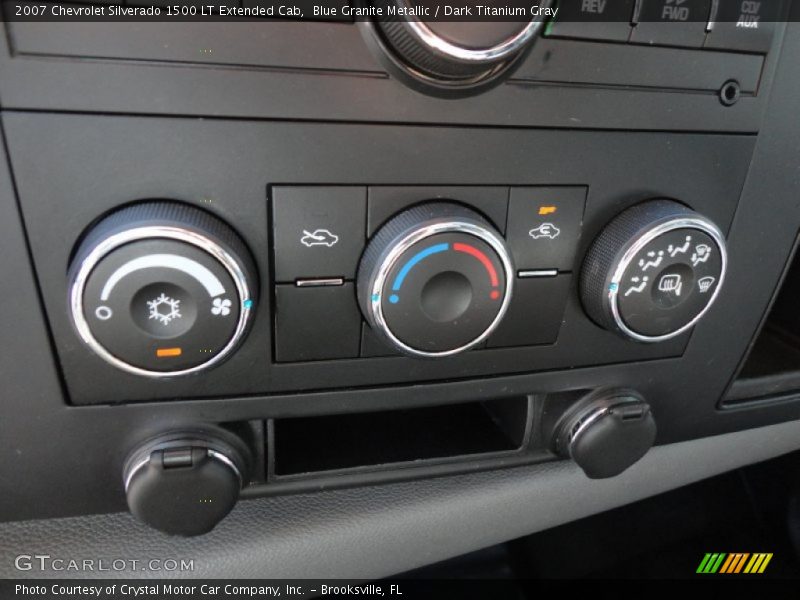 Blue Granite Metallic / Dark Titanium Gray 2007 Chevrolet Silverado 1500 LT Extended Cab