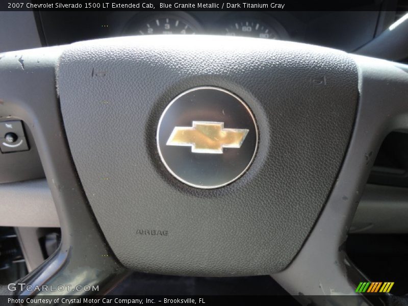 Blue Granite Metallic / Dark Titanium Gray 2007 Chevrolet Silverado 1500 LT Extended Cab