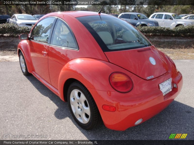 Sundown Orange / Cream 2003 Volkswagen New Beetle GLS Coupe