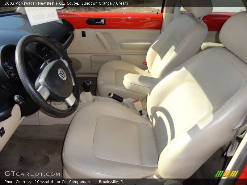 Sundown Orange / Cream 2003 Volkswagen New Beetle GLS Coupe