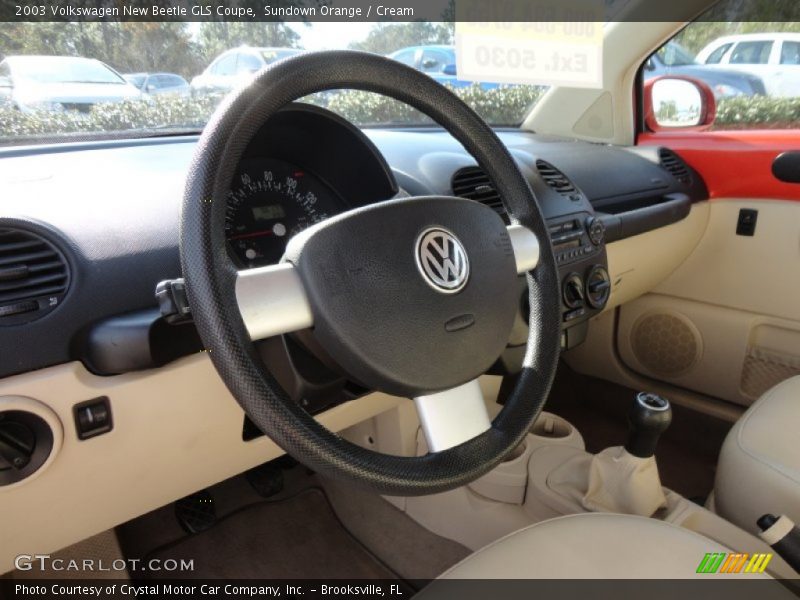 Sundown Orange / Cream 2003 Volkswagen New Beetle GLS Coupe