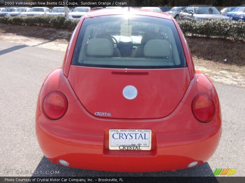Sundown Orange / Cream 2003 Volkswagen New Beetle GLS Coupe