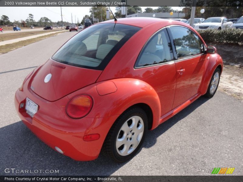 Sundown Orange / Cream 2003 Volkswagen New Beetle GLS Coupe