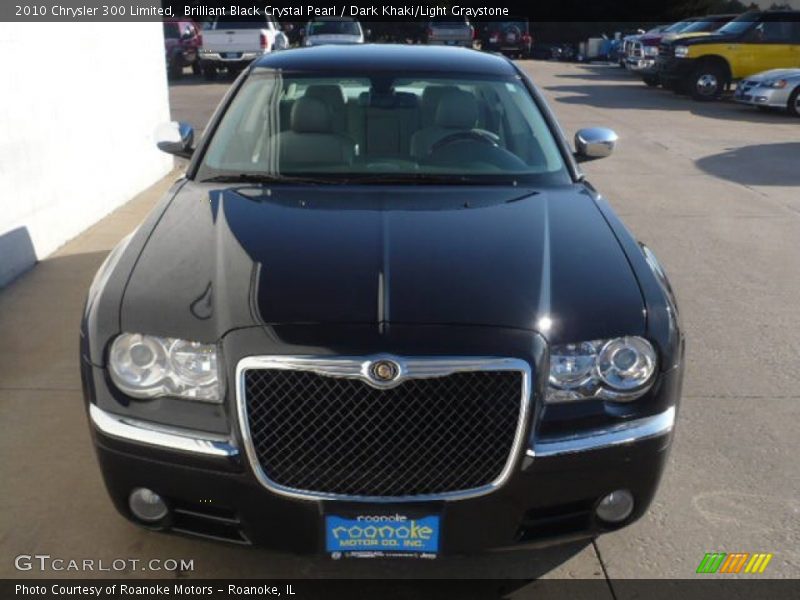 Brilliant Black Crystal Pearl / Dark Khaki/Light Graystone 2010 Chrysler 300 Limited