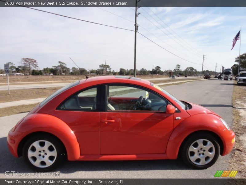 Sundown Orange / Cream 2003 Volkswagen New Beetle GLS Coupe