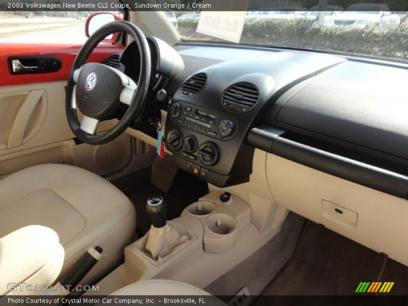 Sundown Orange / Cream 2003 Volkswagen New Beetle GLS Coupe