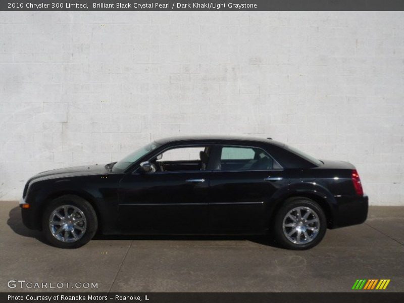 Brilliant Black Crystal Pearl / Dark Khaki/Light Graystone 2010 Chrysler 300 Limited