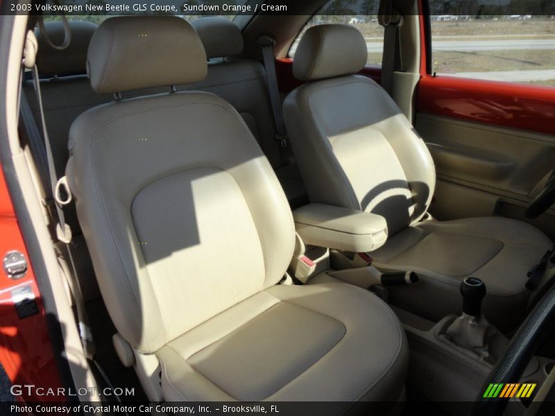 Sundown Orange / Cream 2003 Volkswagen New Beetle GLS Coupe