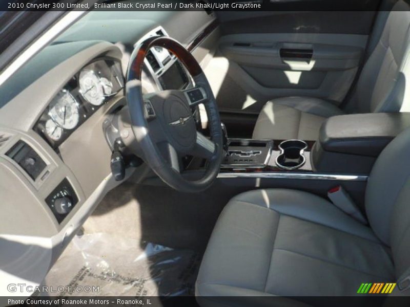 Brilliant Black Crystal Pearl / Dark Khaki/Light Graystone 2010 Chrysler 300 Limited