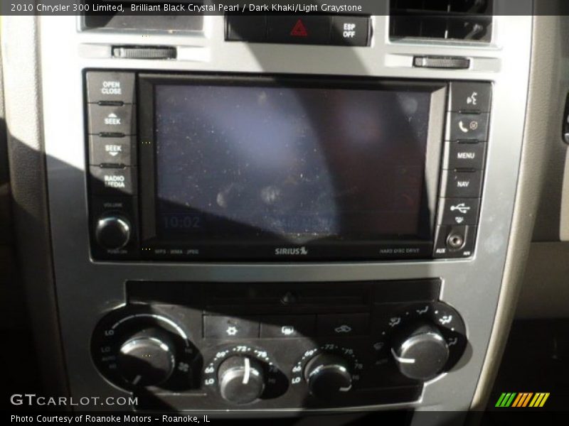 Brilliant Black Crystal Pearl / Dark Khaki/Light Graystone 2010 Chrysler 300 Limited