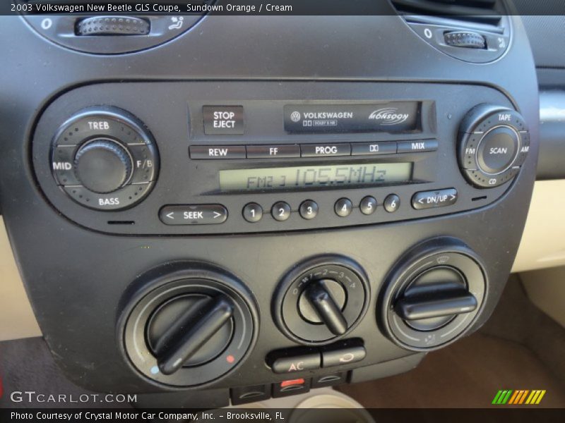 Sundown Orange / Cream 2003 Volkswagen New Beetle GLS Coupe