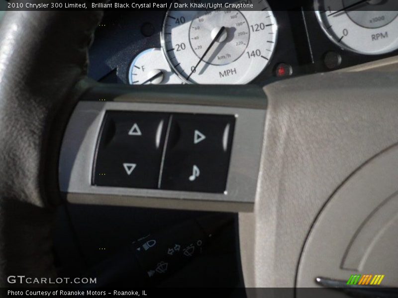 Brilliant Black Crystal Pearl / Dark Khaki/Light Graystone 2010 Chrysler 300 Limited