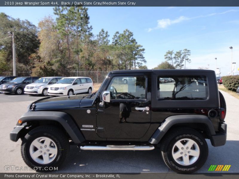 Black / Dark Slate Gray/Medium Slate Gray 2010 Jeep Wrangler Sport 4x4