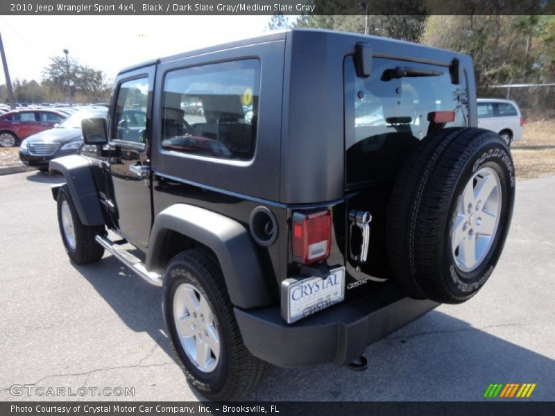 Black / Dark Slate Gray/Medium Slate Gray 2010 Jeep Wrangler Sport 4x4
