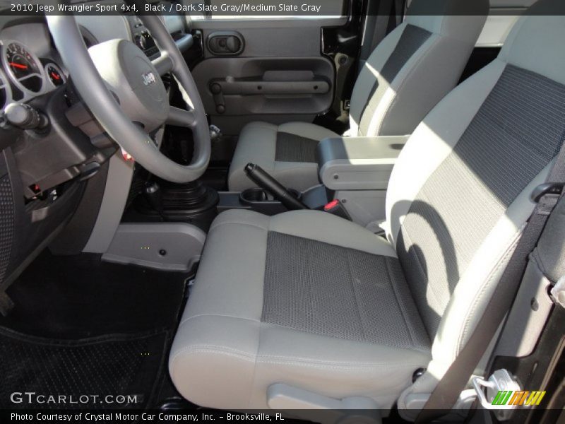 Black / Dark Slate Gray/Medium Slate Gray 2010 Jeep Wrangler Sport 4x4