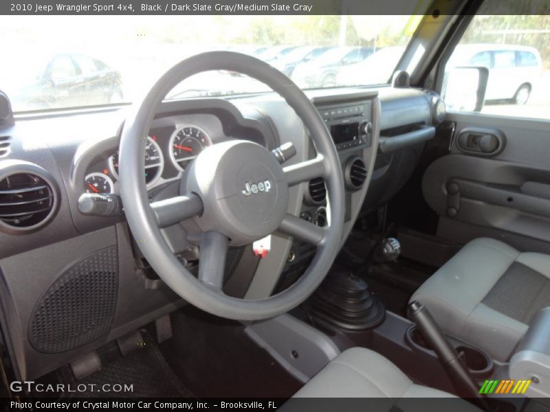 Black / Dark Slate Gray/Medium Slate Gray 2010 Jeep Wrangler Sport 4x4