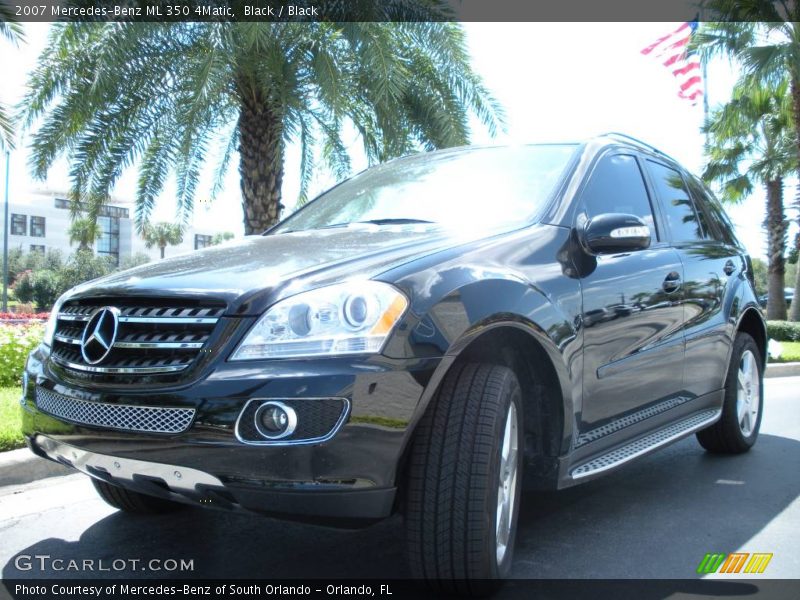 Black / Black 2007 Mercedes-Benz ML 350 4Matic