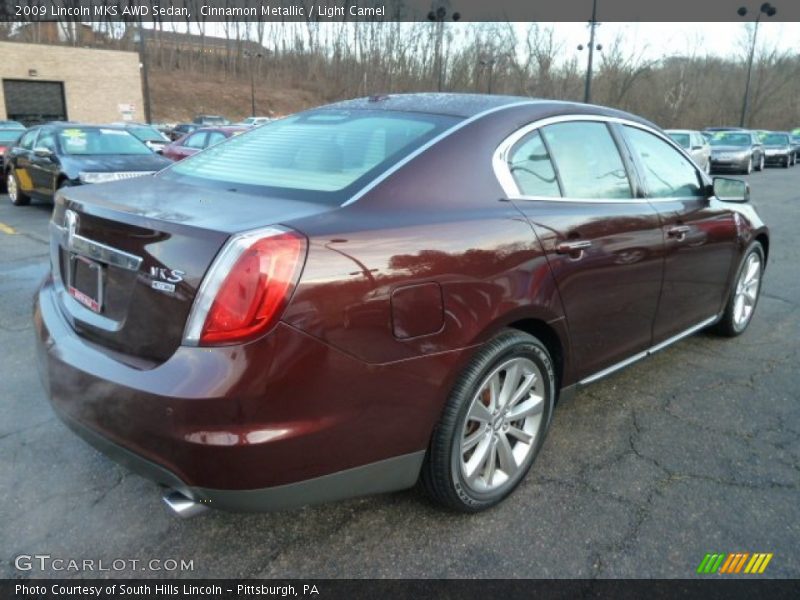 Cinnamon Metallic / Light Camel 2009 Lincoln MKS AWD Sedan