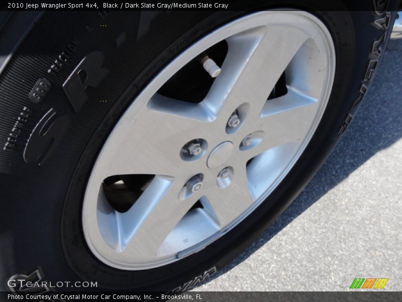 Black / Dark Slate Gray/Medium Slate Gray 2010 Jeep Wrangler Sport 4x4