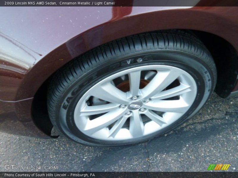 Cinnamon Metallic / Light Camel 2009 Lincoln MKS AWD Sedan