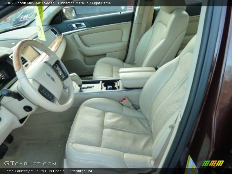 Cinnamon Metallic / Light Camel 2009 Lincoln MKS AWD Sedan