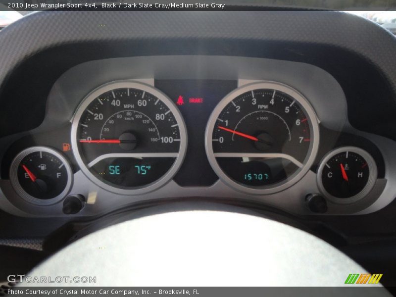 Black / Dark Slate Gray/Medium Slate Gray 2010 Jeep Wrangler Sport 4x4