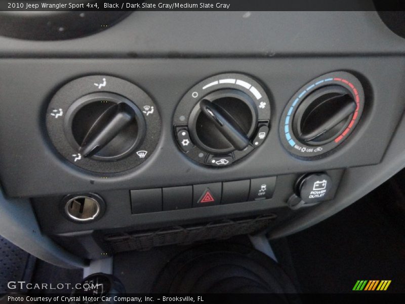 Black / Dark Slate Gray/Medium Slate Gray 2010 Jeep Wrangler Sport 4x4