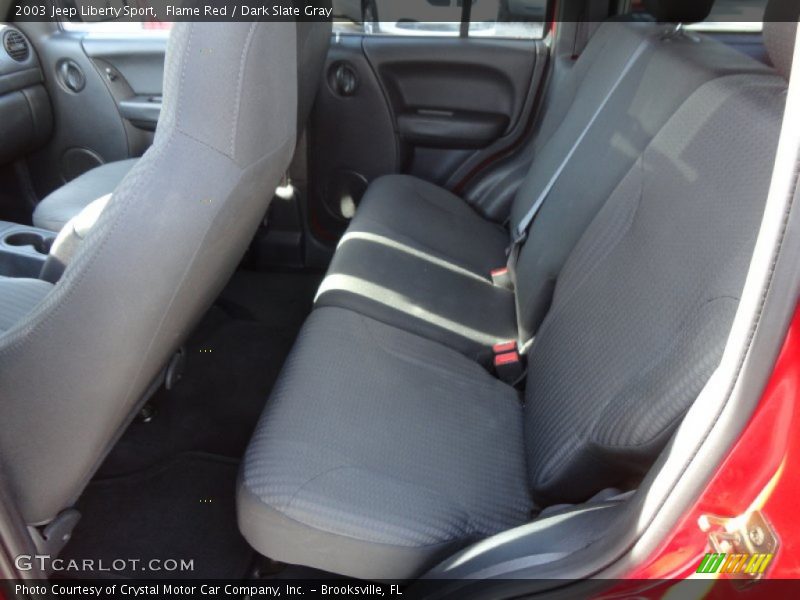 Flame Red / Dark Slate Gray 2003 Jeep Liberty Sport