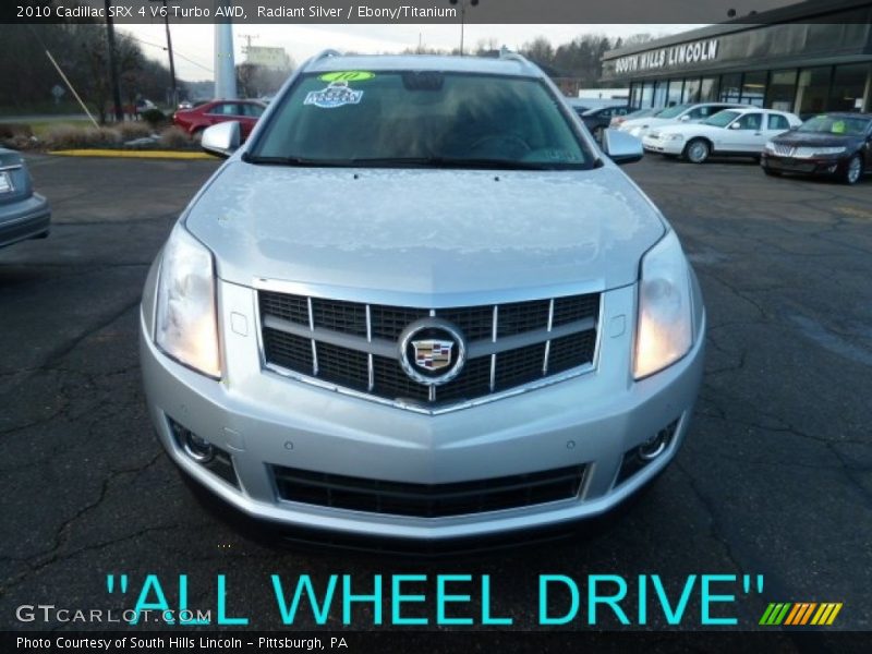 Radiant Silver / Ebony/Titanium 2010 Cadillac SRX 4 V6 Turbo AWD