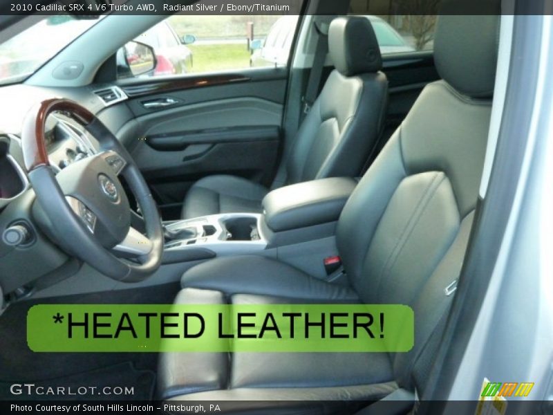 Radiant Silver / Ebony/Titanium 2010 Cadillac SRX 4 V6 Turbo AWD