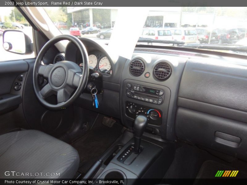 Flame Red / Dark Slate Gray 2003 Jeep Liberty Sport
