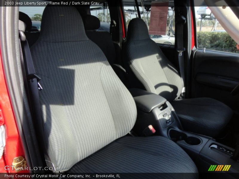 Flame Red / Dark Slate Gray 2003 Jeep Liberty Sport